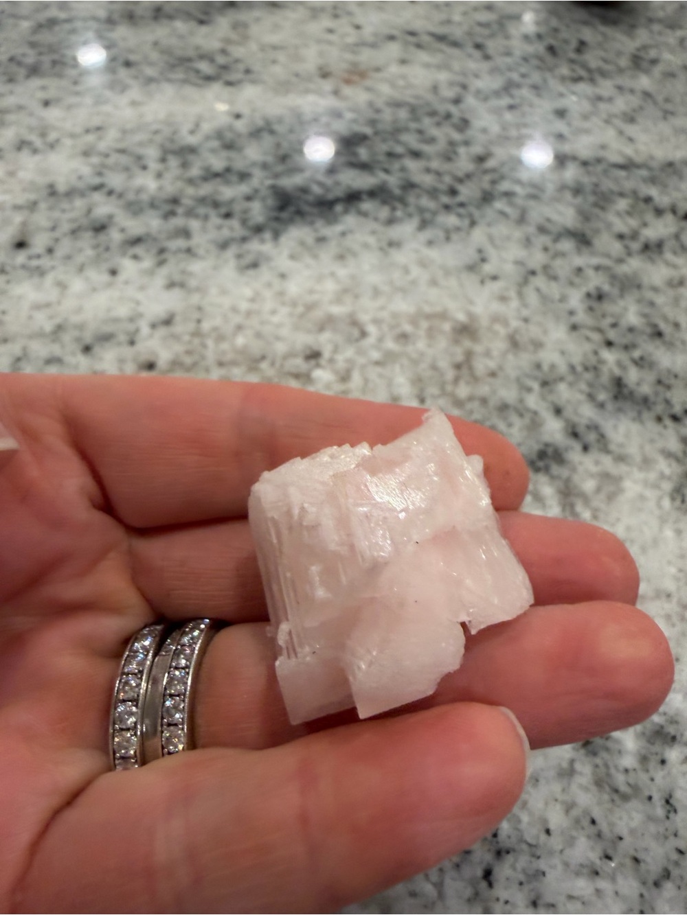 Pink Selenite Decorative Crystal - Home Accents
